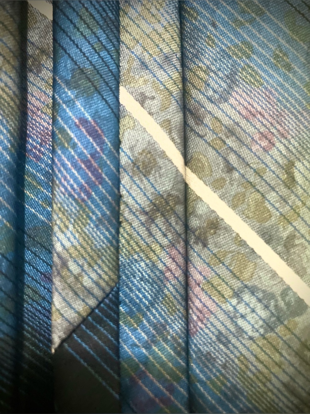 Vintage 90s Tie - Courcheval Canada - Abstract Floral Waterprint Geometric